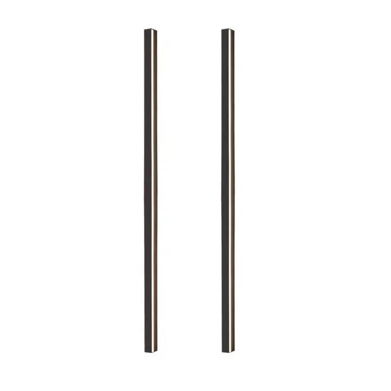 80cm long black aluminium LED wall lamp with a polycarbonate shade, showing three light colour options.