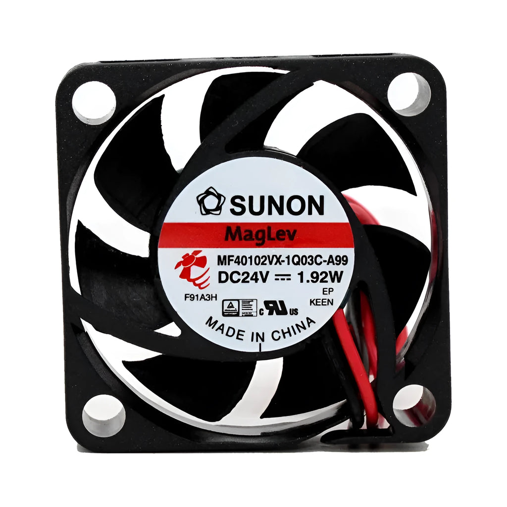 MF40102VX-1Q03C-A99 4 cm 24V DC axial cooling fan with high air volume, black frame Style A