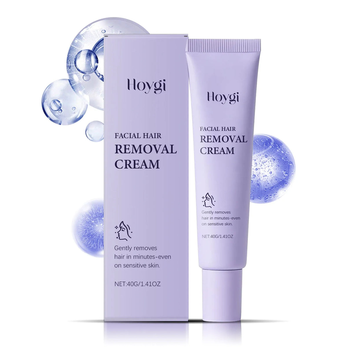 Women's facial hair removal cream 30g tube with shea butter and Centella asiatica extract