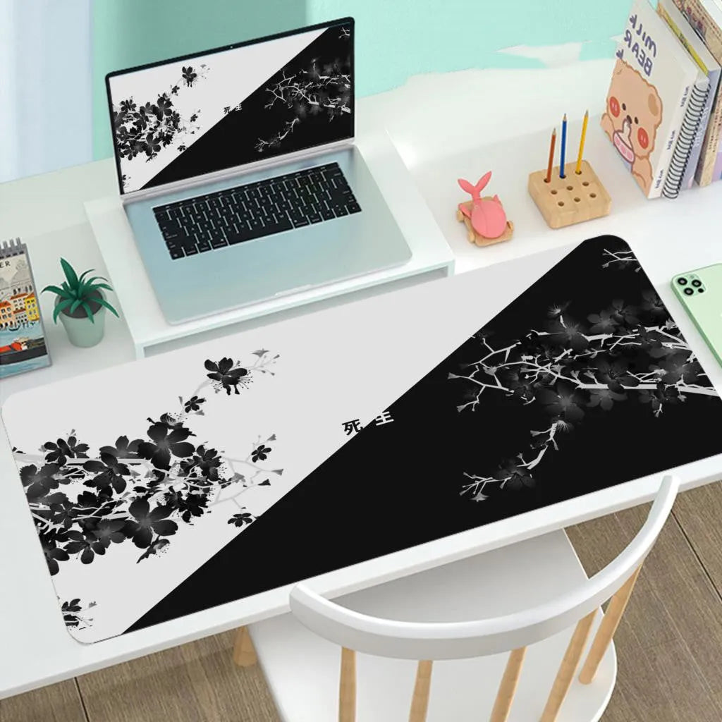 Large anti-slip mouse pad 210x260x3mm with heat transfer pattern and rubber base