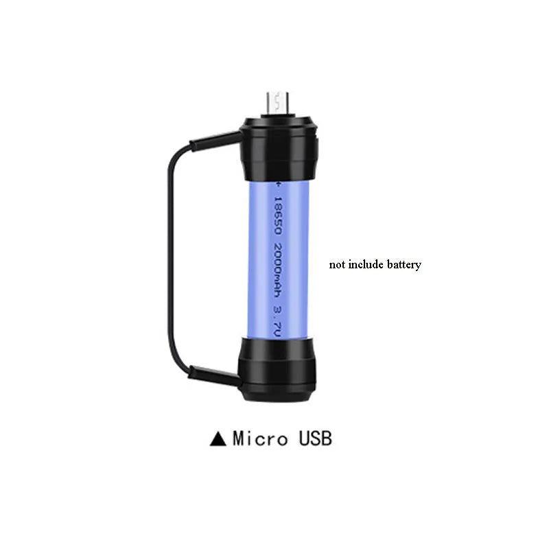 Mini portable keychain emergency charger for mobile phones with 18650 lithium battery