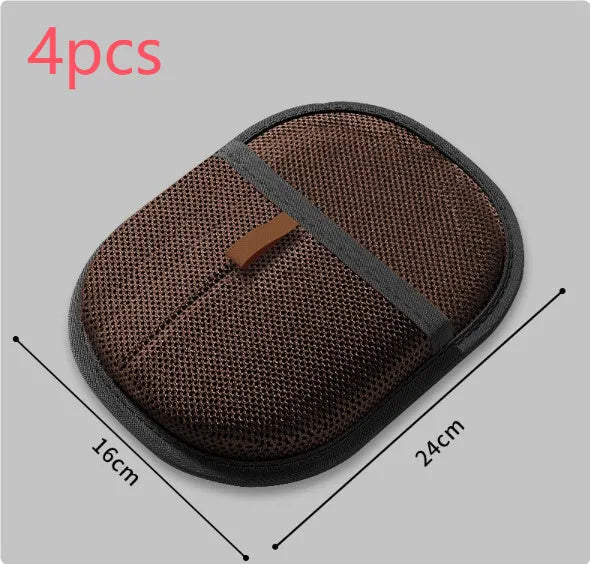 Black pet hair removal glove with silicone bristles for deshedding dogs cats rabbits