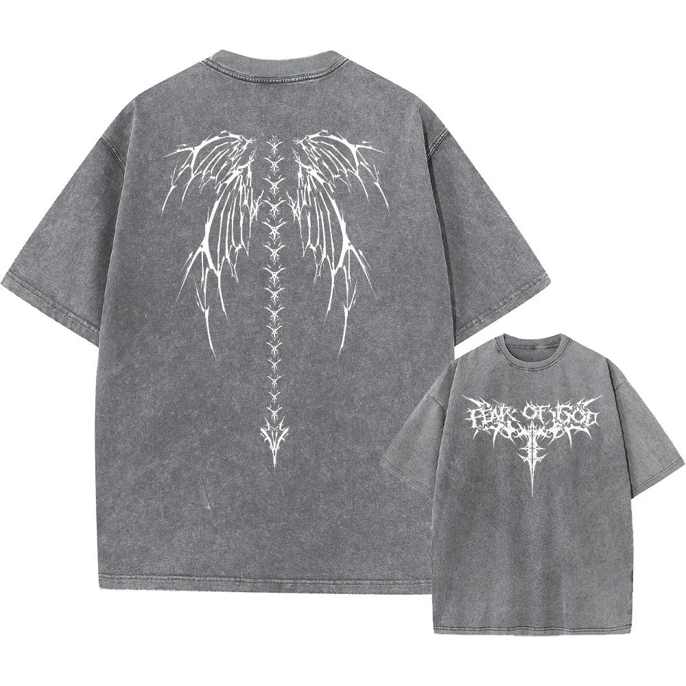 Men's oversized loose fit cotton t-shirt with drop-shoulder sleeves in various colours