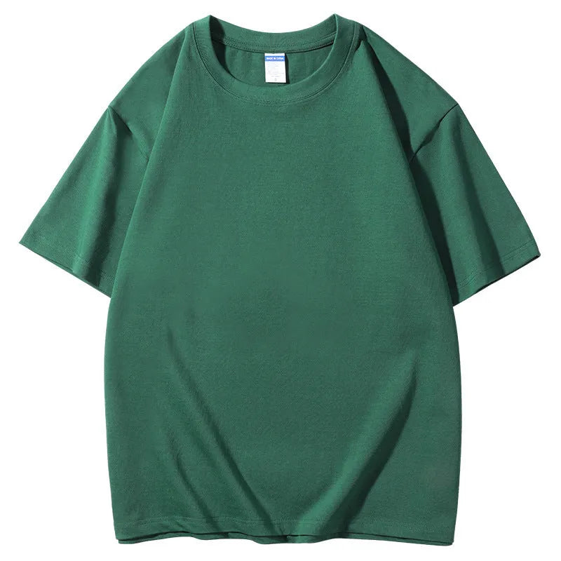Men's loose fit cotton t-shirt in multiple colours with round neck and printing pattern design
