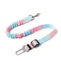 Orange Pink gradient elastic hand holding rope for pets, 60-80cm long, polyester material