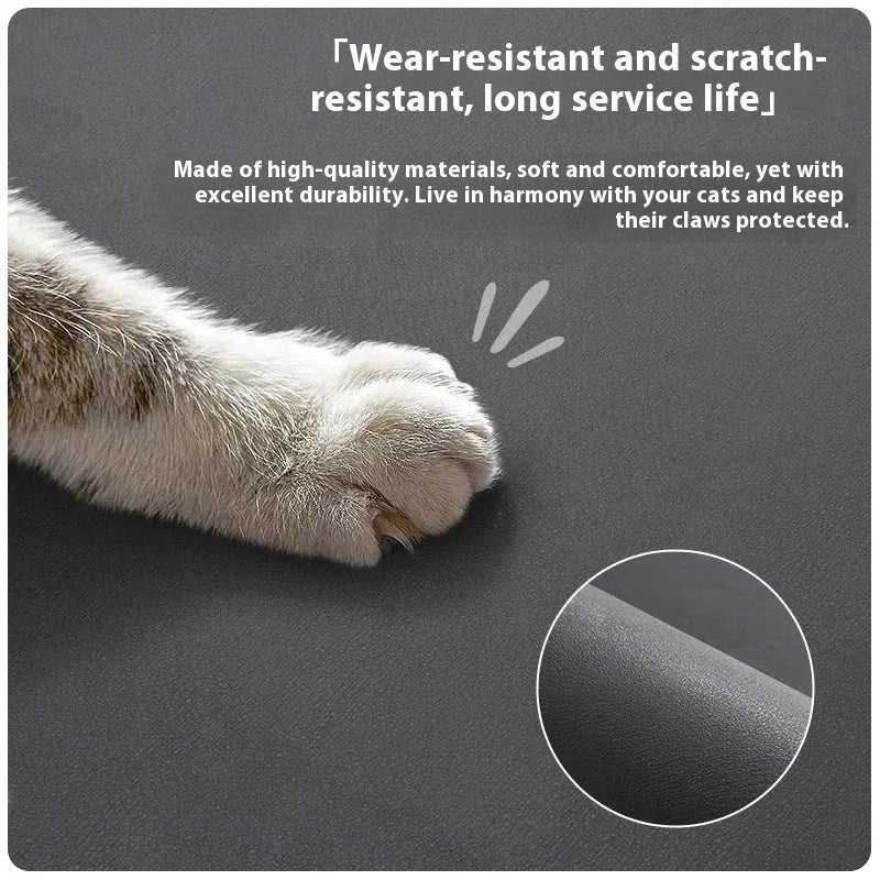 Minimalist pet feeding mat in cat head light gray, water-absorbent non-slip design for cat and dog bowls