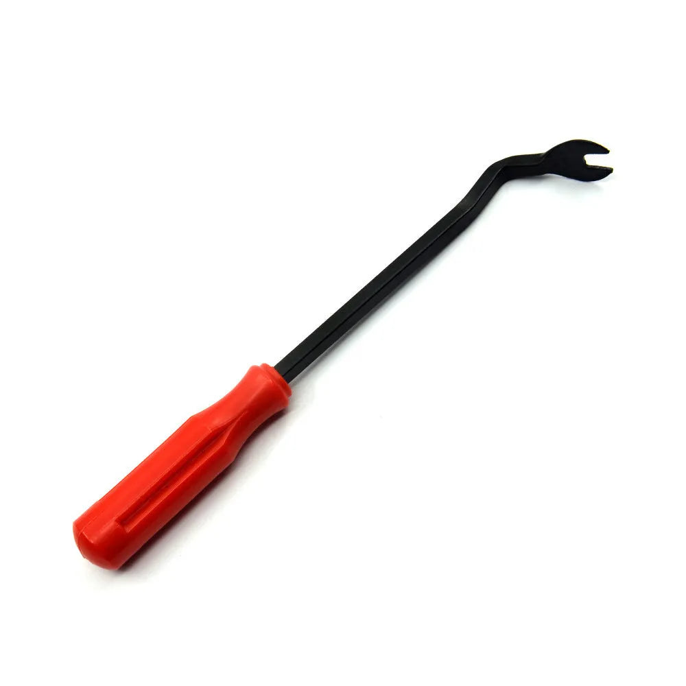 Red-handle steel light switch pliers for General Motors door panel clip installation