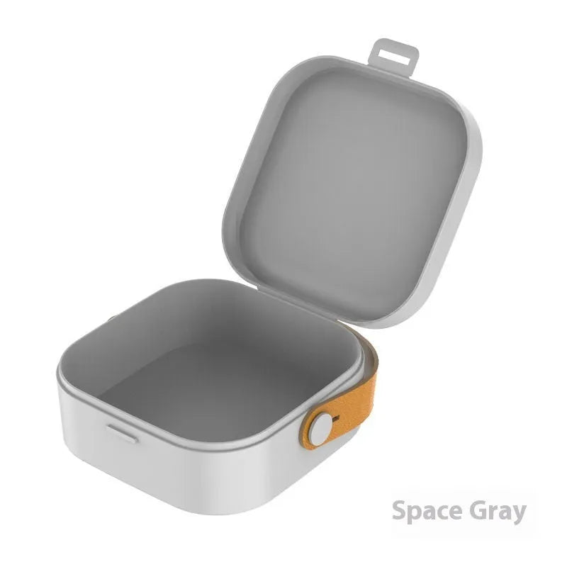 Medium portable storage box for data cables and Bluetooth headsets in Nordic White colour