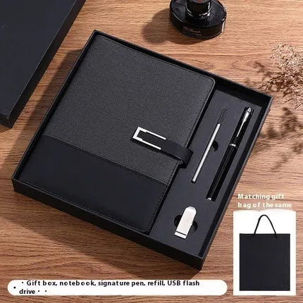 A5 soft leather notebook in business brown colour with wood-free paper pages