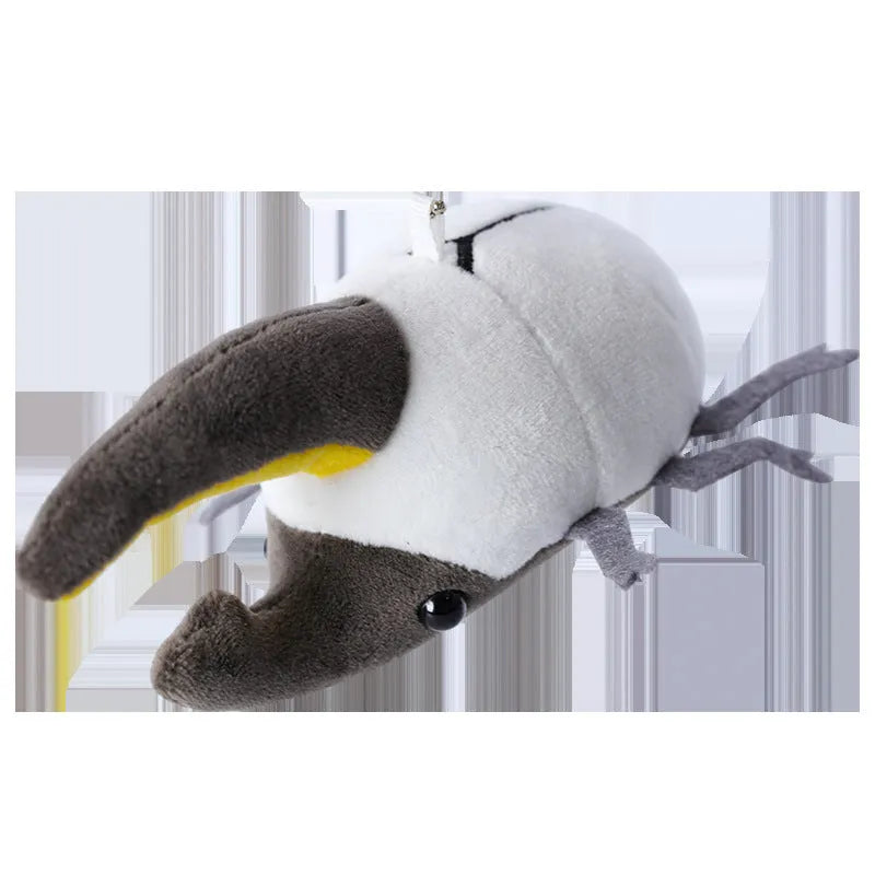 10cm Japanese rhinoceros beetle plush doll pendant in six colour variations