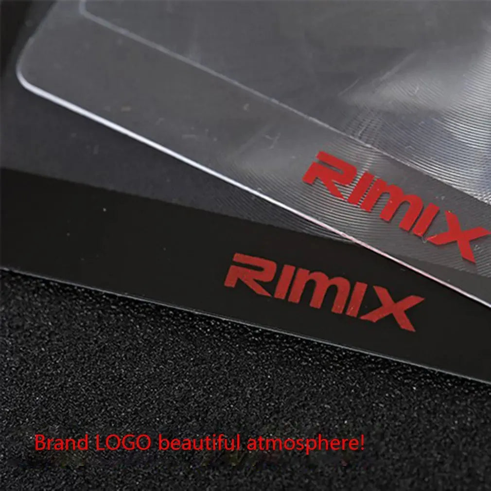 Black and white credit card-sized plastic magnifier for portable reading assistance