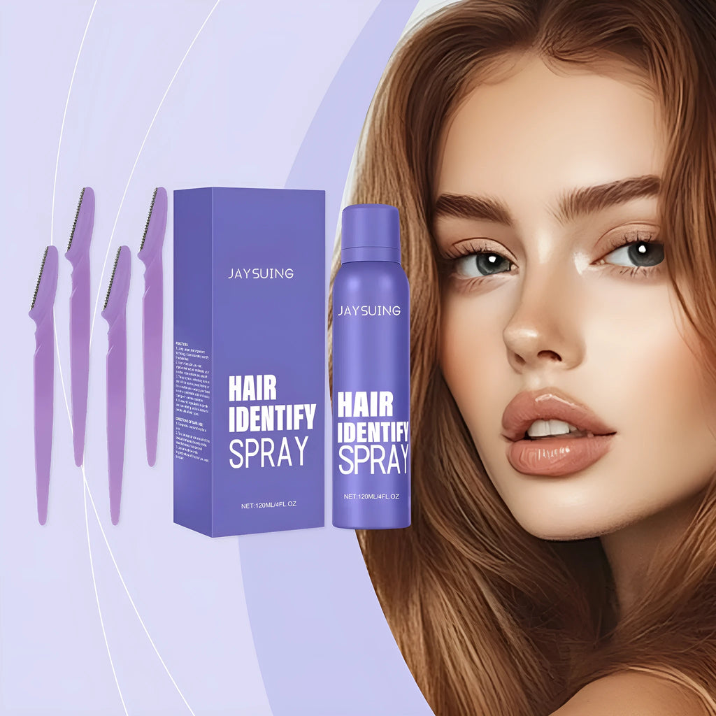 120ml portable hair removal spray bottle with non-irritating formula containing botanical extracts