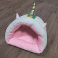 Removable washable semi-enclosed cloth hamster nest S size 30x23x27cm in black and white options