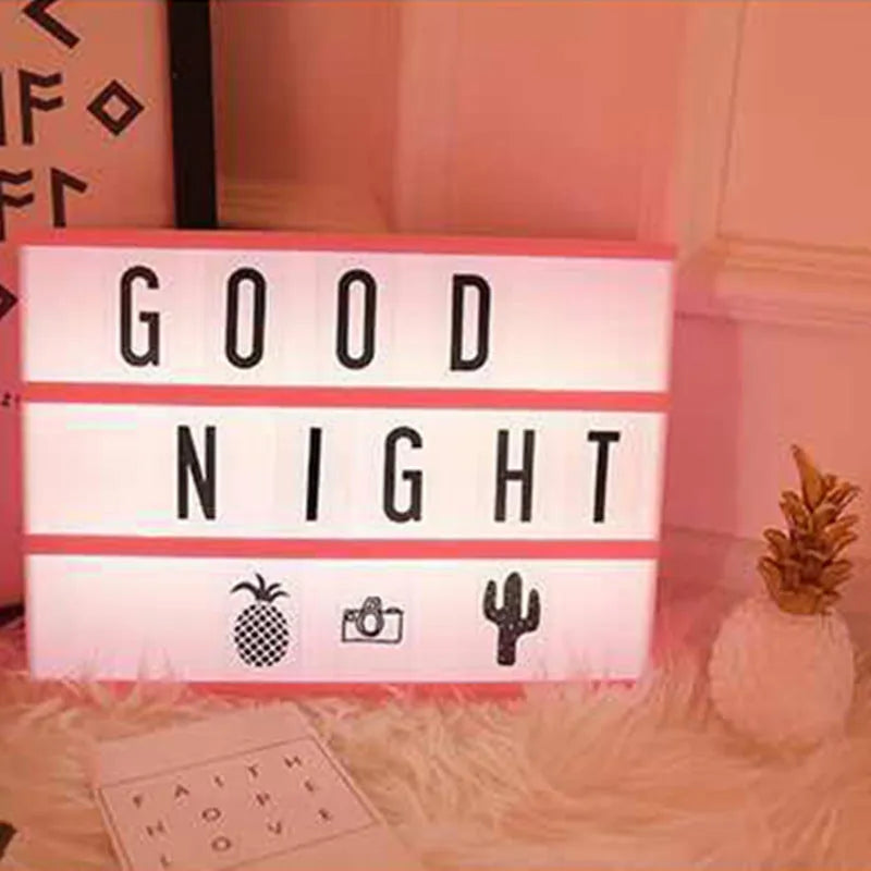 LED Letter Light Box Decoration Light with PVC shell 300x220x60mm
