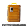 Luya double-sided micro-object box in ABS plastic, 14x10x3.2cm, shown in red for fishing tackle storage