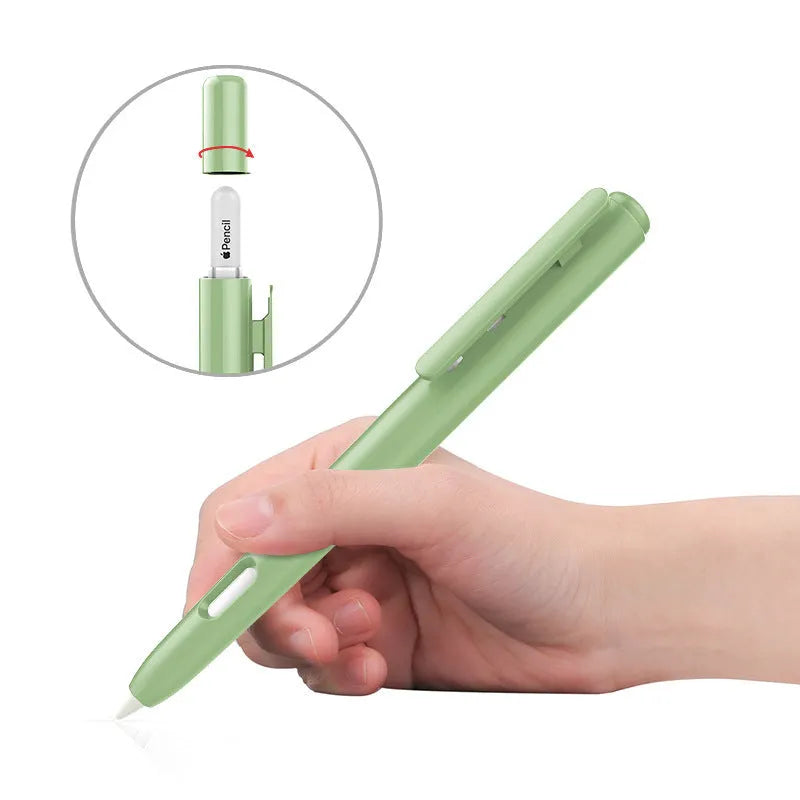 Apple Pencil 2nd Generation silicone protective case in anti-roll design showing colour options
