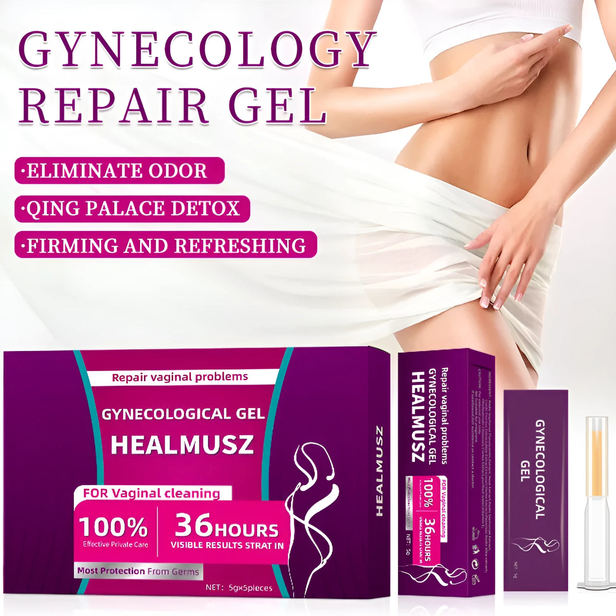 Nursing Antibacterial Private Parts Maintenance Gel 5g sachets box with 5 individual packs