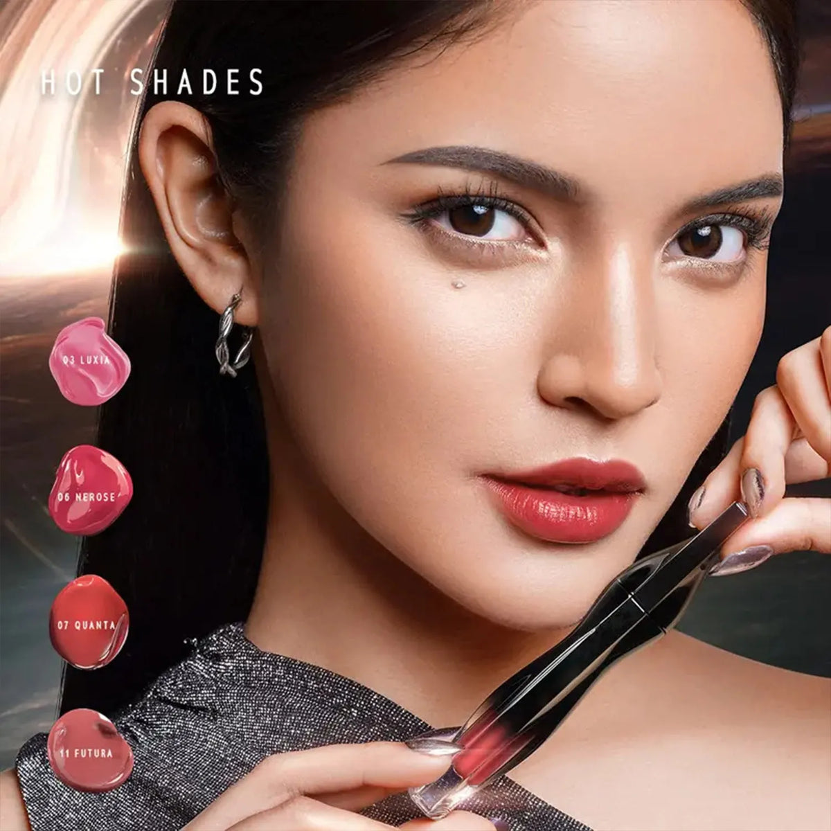 Mirror-like water glow lip gloss in BN7242A and BN7242B shades with long-lasting waterproof non-transfer formula