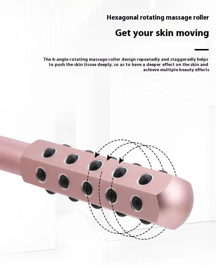 24 germanium purple germanium particles roller beauty massage instrument for eye area, 193mm length