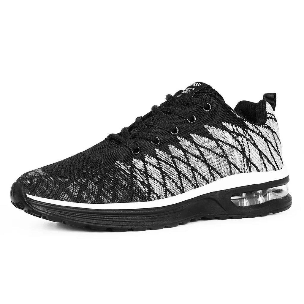 Casual Flyknit running shoes with mesh upper in multiple colours on a PU sole
