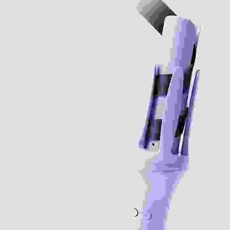 Blue automatic curling iron with 32mm tourmaline ceramic barrel and negative ions