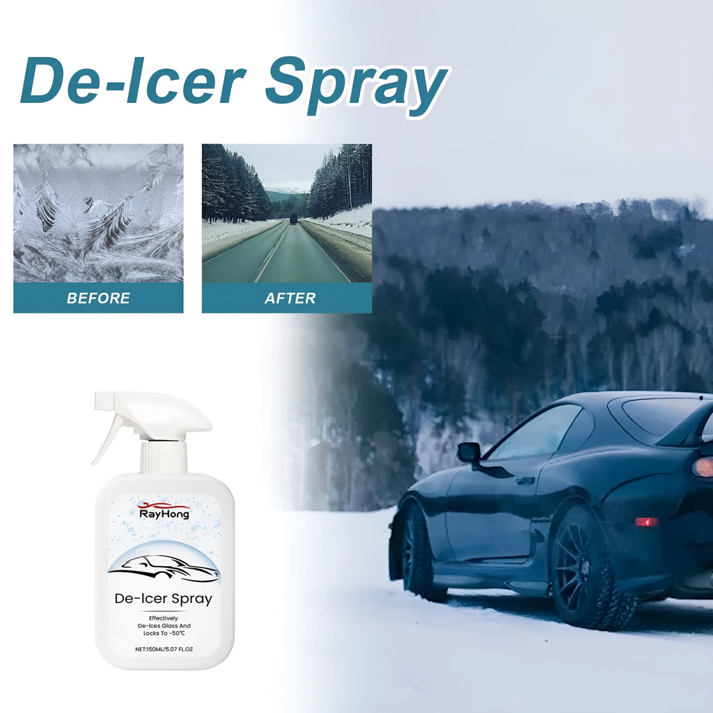 150ml car windscreen de-icer spray bottle for frost and ice removal
