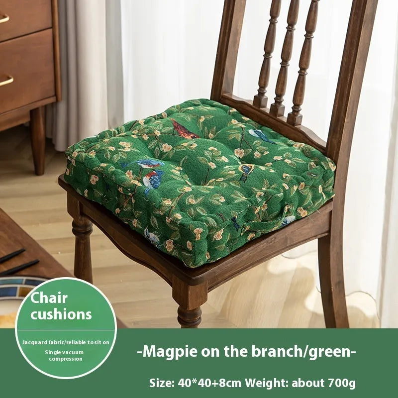 American dining chair cushion with thick PP cotton filling measuring 40×40×8cm