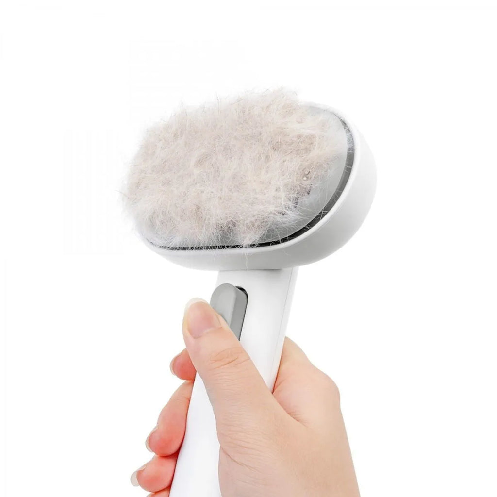 New Style Cat Hair Comb Cleaner white upgrade one button hair removal for cats