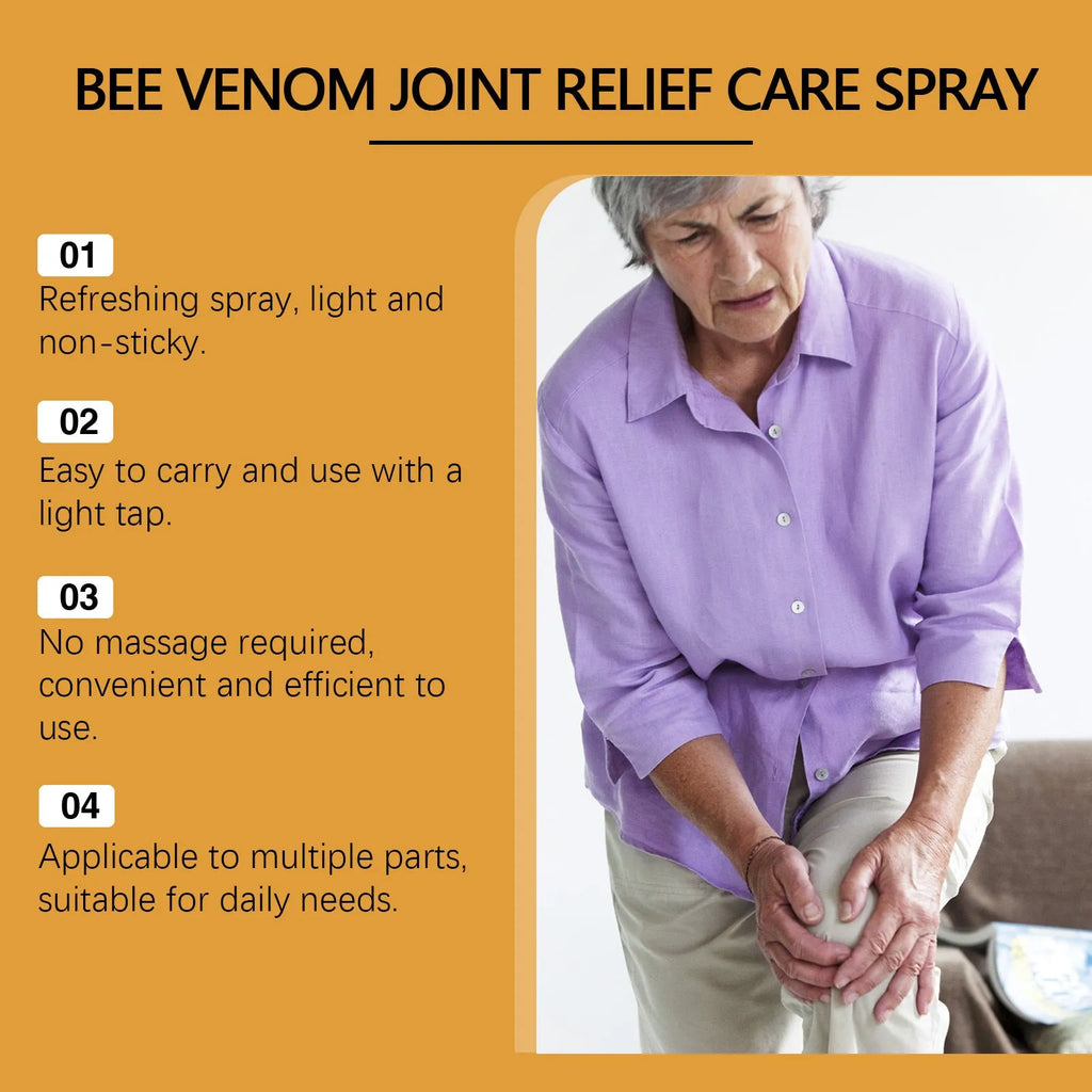 20ml bottle of daily nourishing body care spray with menthol, bee venom and arnica