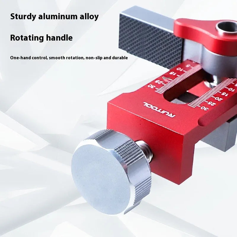 Aluminium alloy cabinet door installation aid for woodworking projects