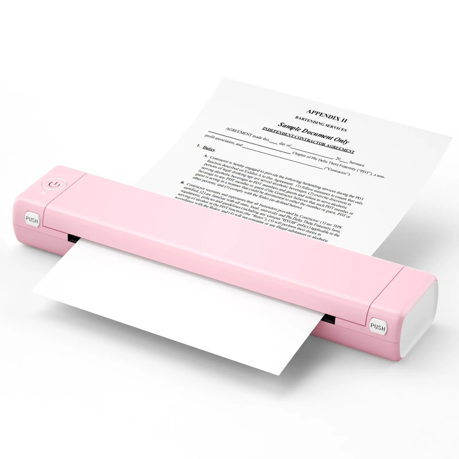 Phomemo M08F portable A4 thermal printer in multiple colour options with Bluetooth connectivity