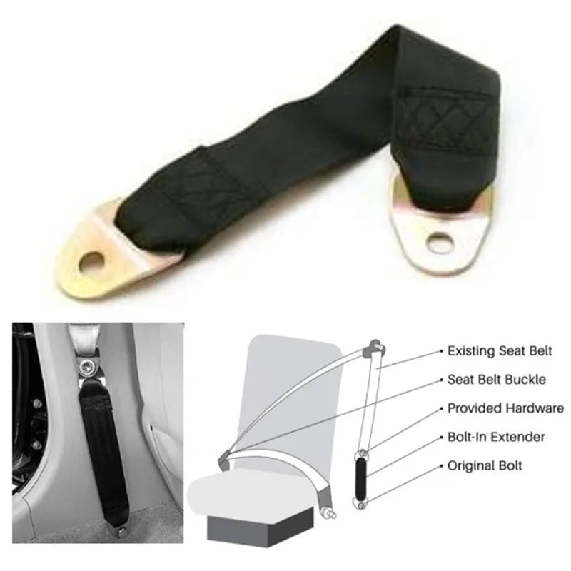 Electric door limit fixing strap for vehicle door opening control with mounting hardware