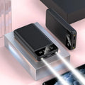 20000mAh polymer power bank in four colour options showing multiple USB ports