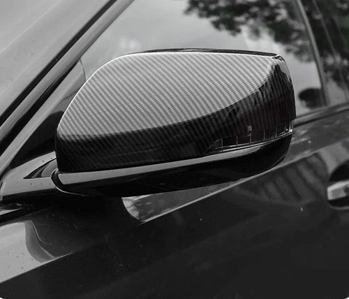 Cadillac CT5 CT6 rearview mirror cover in carbon fibre pattern ABS plastic