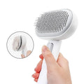 New Style Cat Hair Comb Cleaner white upgrade one button hair removal for cats
