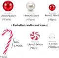 Floating stuffed vase Christmas decorations red suit 2-piece plastic cup set on table