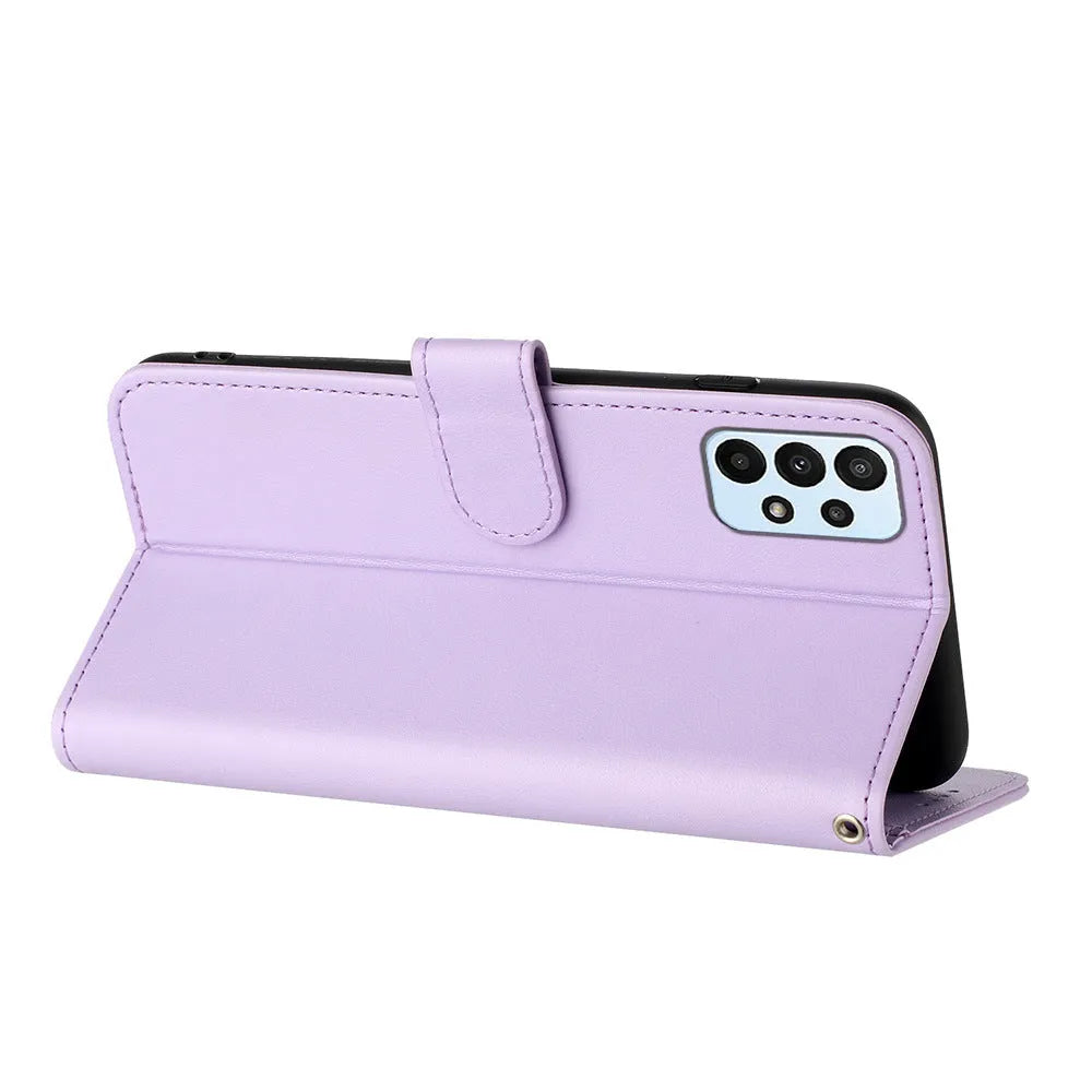 Datura Flowers Samsung Leather Flip Case