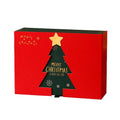 Creative Christmas double open gift box with double door design, three size options, and matching bag