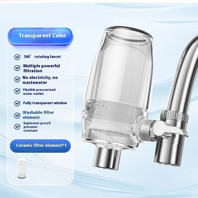 Ceramic water filter cartridge for faucet front filter unit replacement.