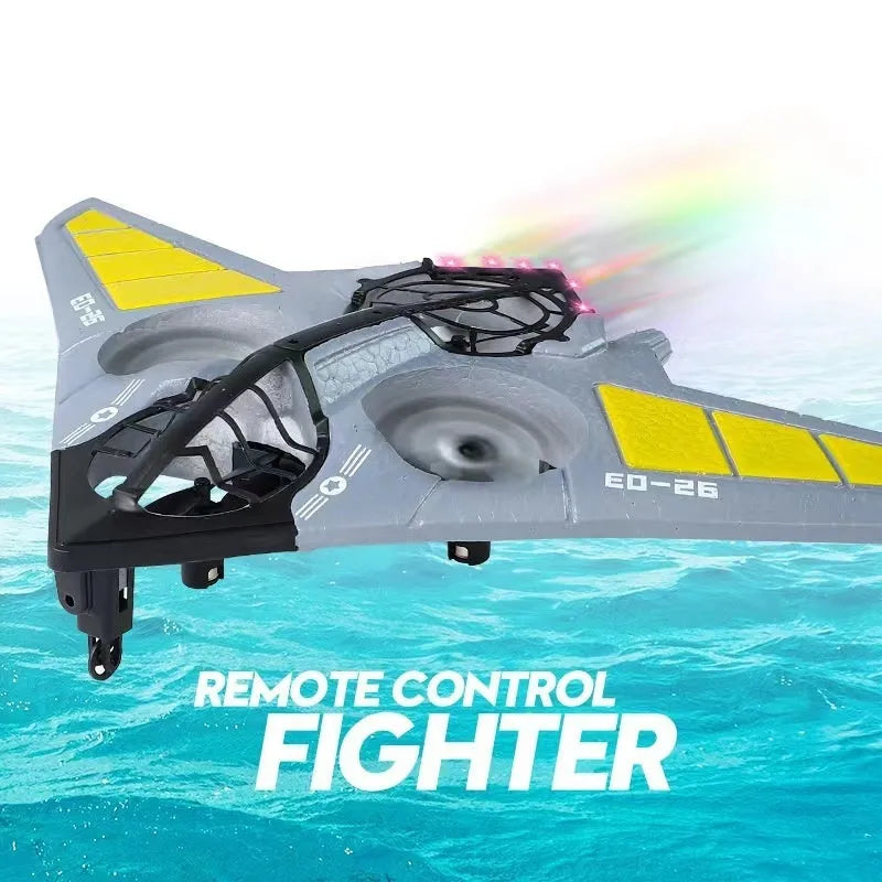 Remote control EVA foam gravity glider in EO26 colour with handle remote control on a floor