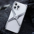 Aluminium alloy phone case with hollow-out frameless heat dissipation design for iPhone 14, 15, 16 series