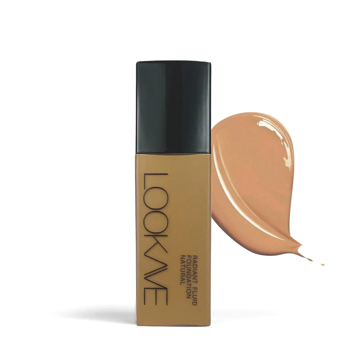 LOOKAVE matte liquid foundation bottle in Ivory White shade, 21g size
