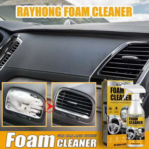 60ml car interior foamed cleaner bottle and 10cm sponge for wash-free upholstery cleaning