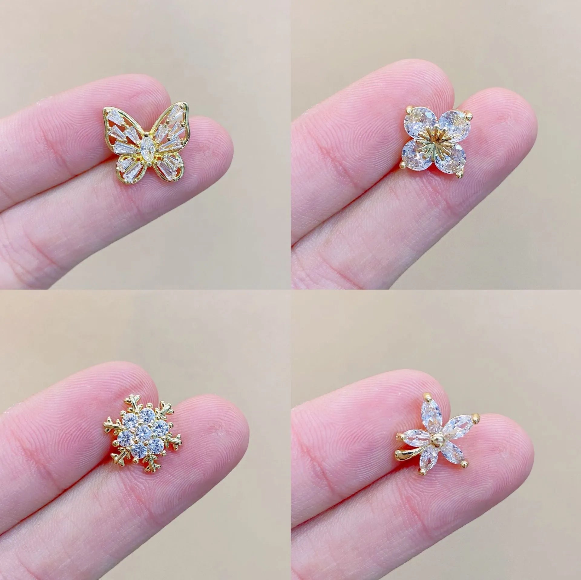Japanese style geometric copper brooch for women's clothing decoration