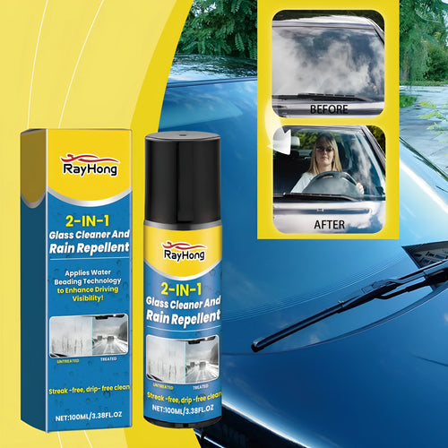 100ml car glass cleaning anti-fog two-in-one spray bottle