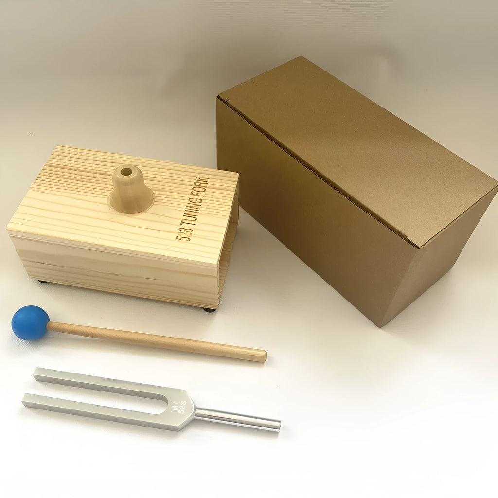 Aluminium tuning fork with speaker for 432Hz or 258Hz sound therapy applications
