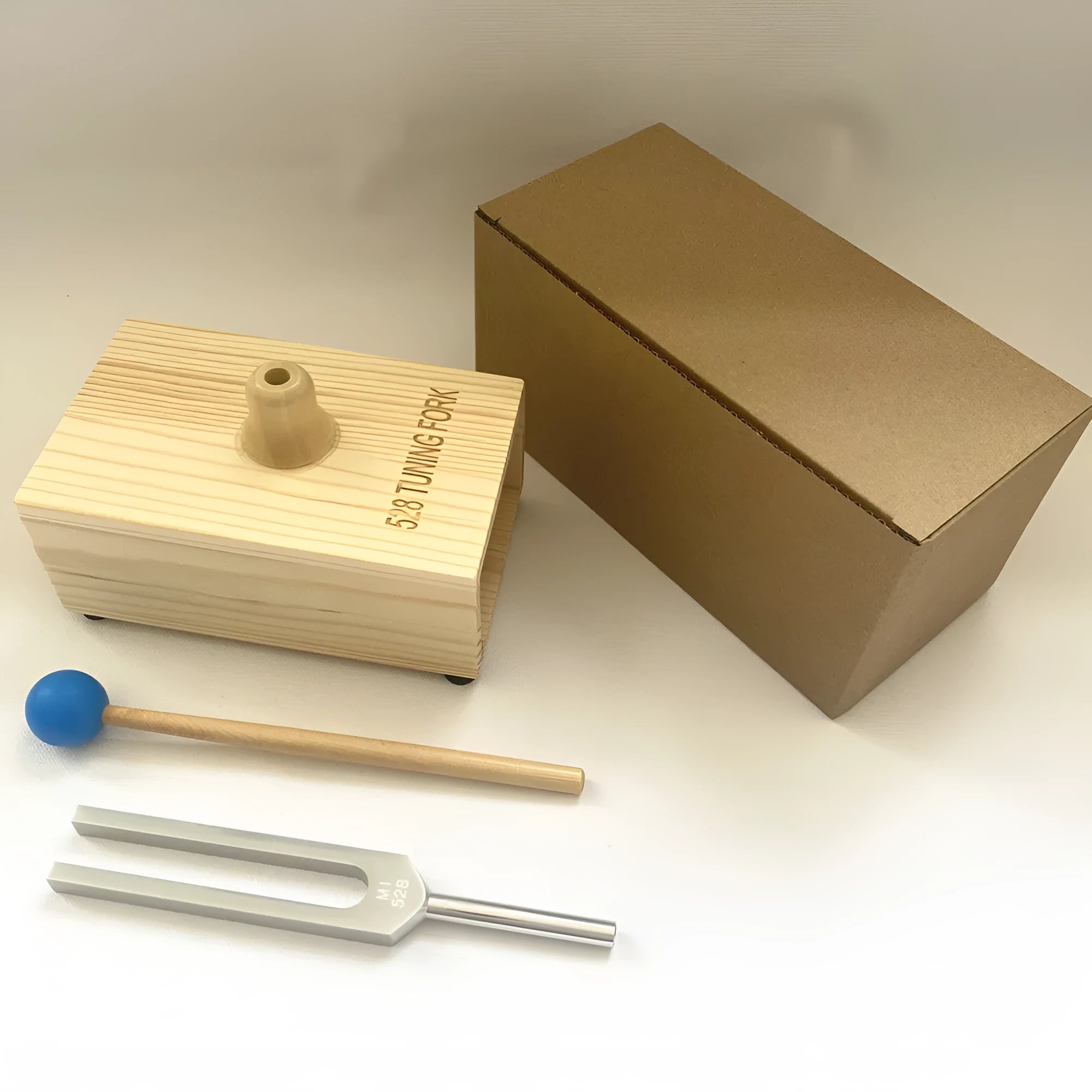 Aluminium tuning fork with speaker for 432Hz or 258Hz sound therapy applications