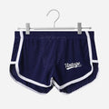 Ice silk men's quick-drying breathable mid waist underwear in multiple colours on a size chart.