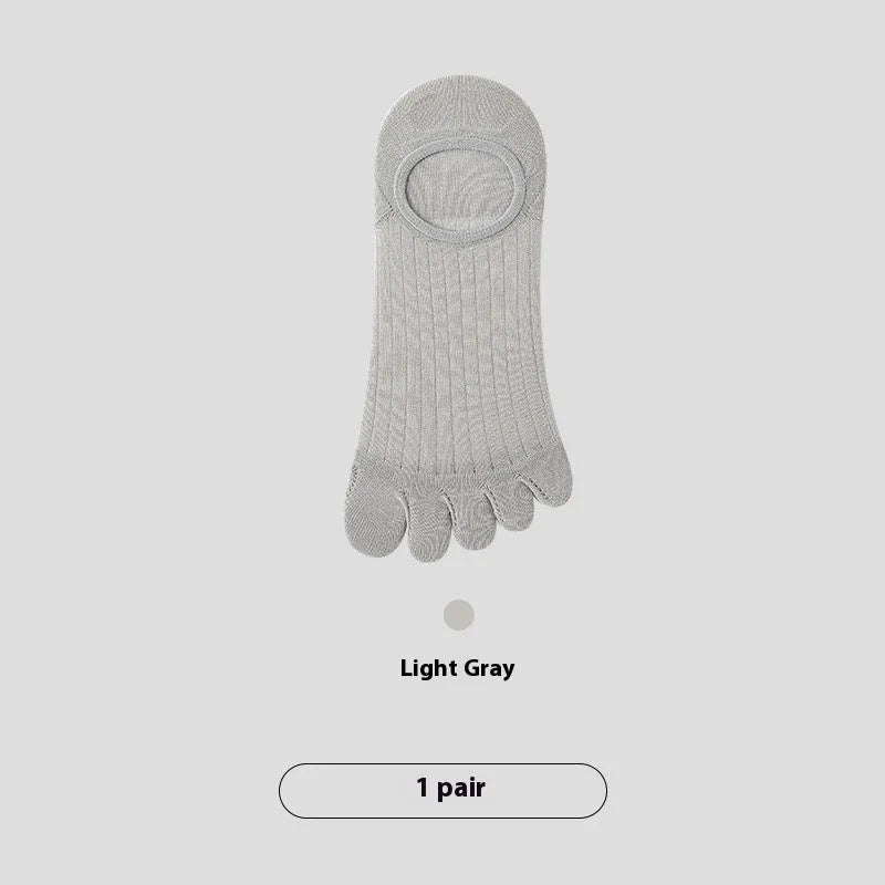Men's five-finger invisible socks in modal fabric with antibacterial properties