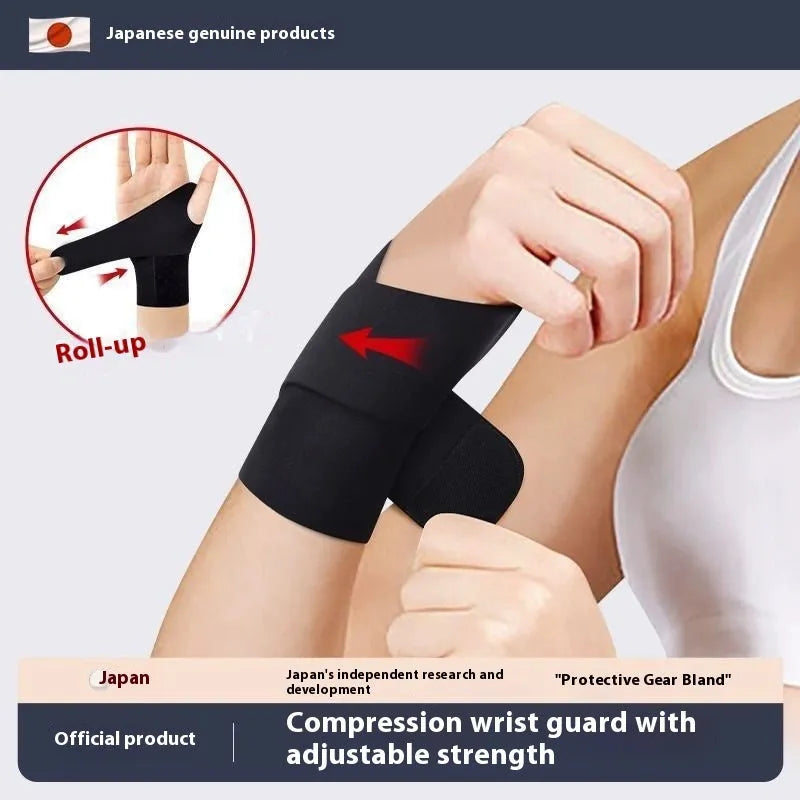 Adjustable athletic wristguards for sports wrist support in black and skin colours